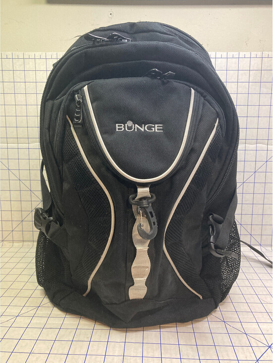 Bunge Zurich Hiking School Backpack Black Multiple Zip And tons of Pockets NICE!